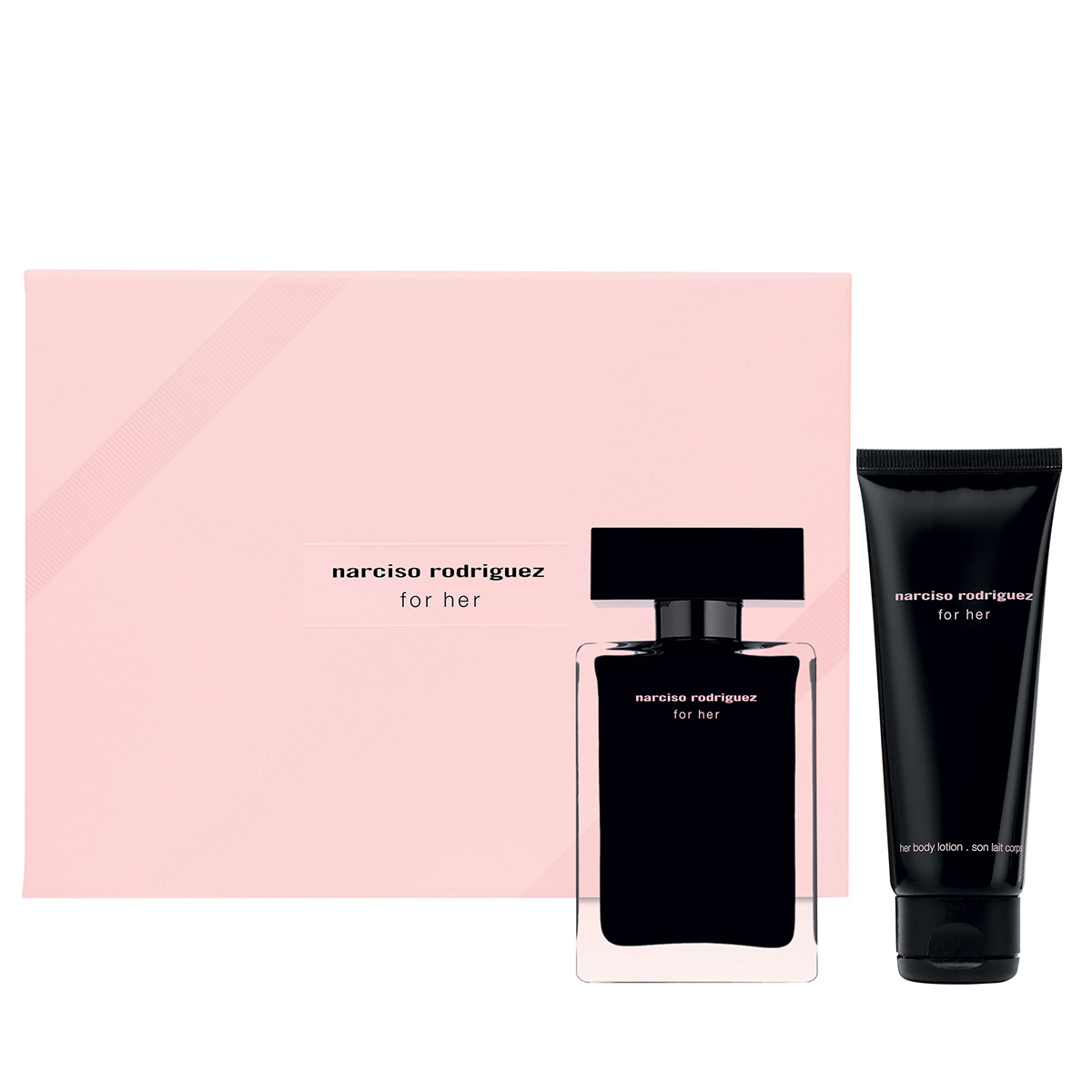 Narciso Rodriguez for her; eau de toilette & her body lotion
